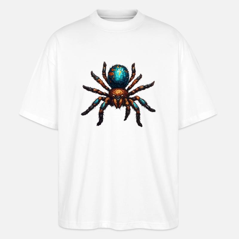 Spider / Web / Pet / Reptile / Eight-legged - Stanley/Stella Oversized Unisex Organic T-shirt Blaster 2.0 - white