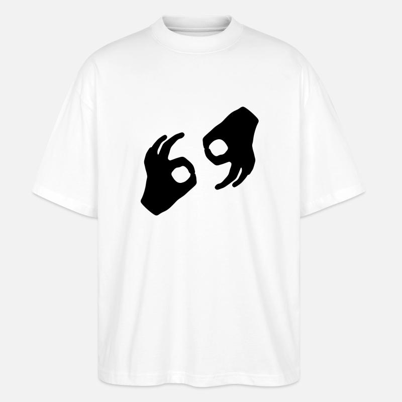 Mains 69 - Stanley/Stella Oversized Unisex Bio T-Shirt Blaster 2.0 - Weiß