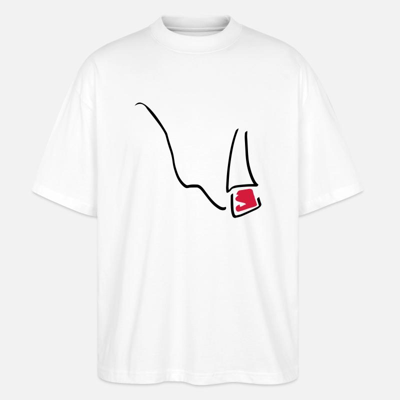 cigarette_01 - Stanley/Stella Oversized Unisex Bio T-Shirt Blaster 2.0 - Weiß