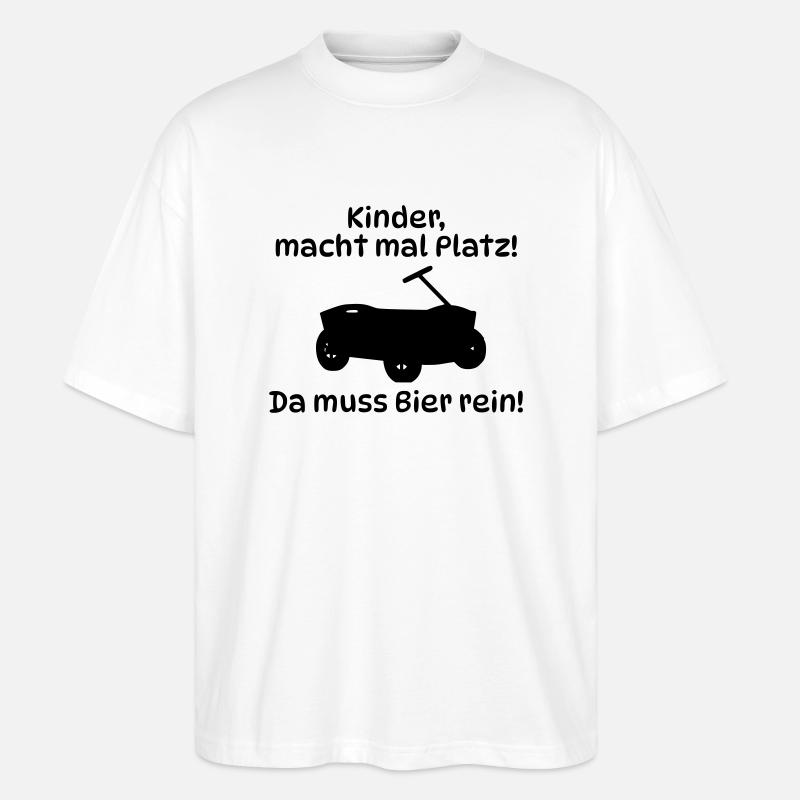 Bierplatz - Stanley/Stella Oversized Unisex Bio T-Shirt Blaster 2.0 - Weiß