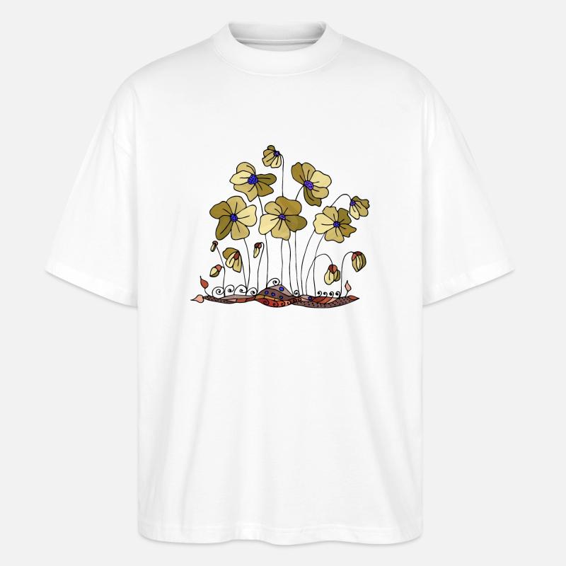 Fleur - T-shirt bio Blaster 2.0 coupe oversize Stanley/Stella Unisexe - blanc