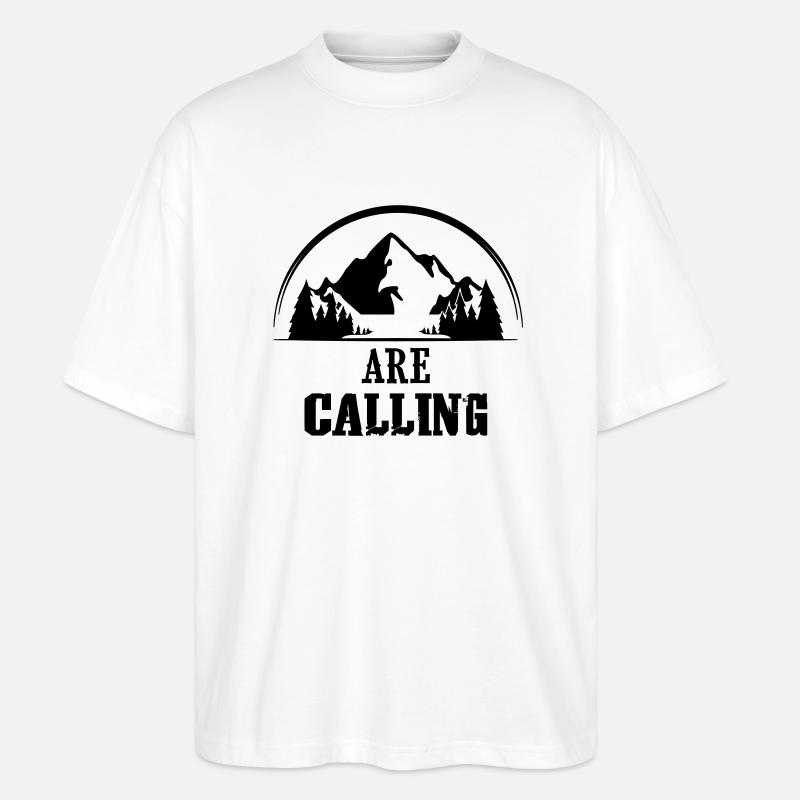mountains are calling - Stanley/Stella Oversized Unisex Bio T-Shirt Blaster 2.0 - Weiß