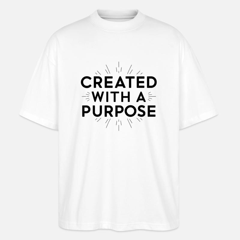 créé dans un but précis - T-shirt bio Blaster 2.0 coupe oversize Stanley/Stella Unisexe - blanc