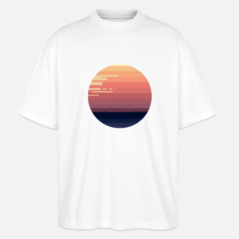 round - Stanley/Stella Oversized Unisex Bio T-Shirt Blaster 2.0 - Weiß