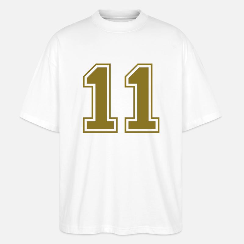 nummer - 11 - Stanley/Stella Oversized Unisex Bio T-Shirt Blaster 2.0 - Weiß