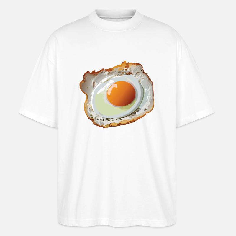 Spiegelei - Stanley/Stella Oversized Unisex Bio T-Shirt Blaster 2.0 - Weiß