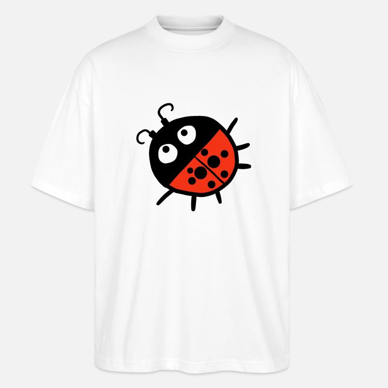 Glückskäfer - Stanley/Stella Oversized Unisex Bio T-Shirt Blaster 2.0 - Weiß
