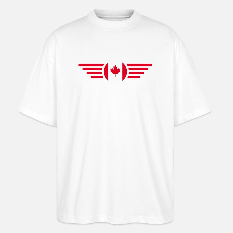 T-shirt design de style canadien - T-shirt bio Blaster 2.0 coupe oversize Stanley/Stella Unisexe - blanc