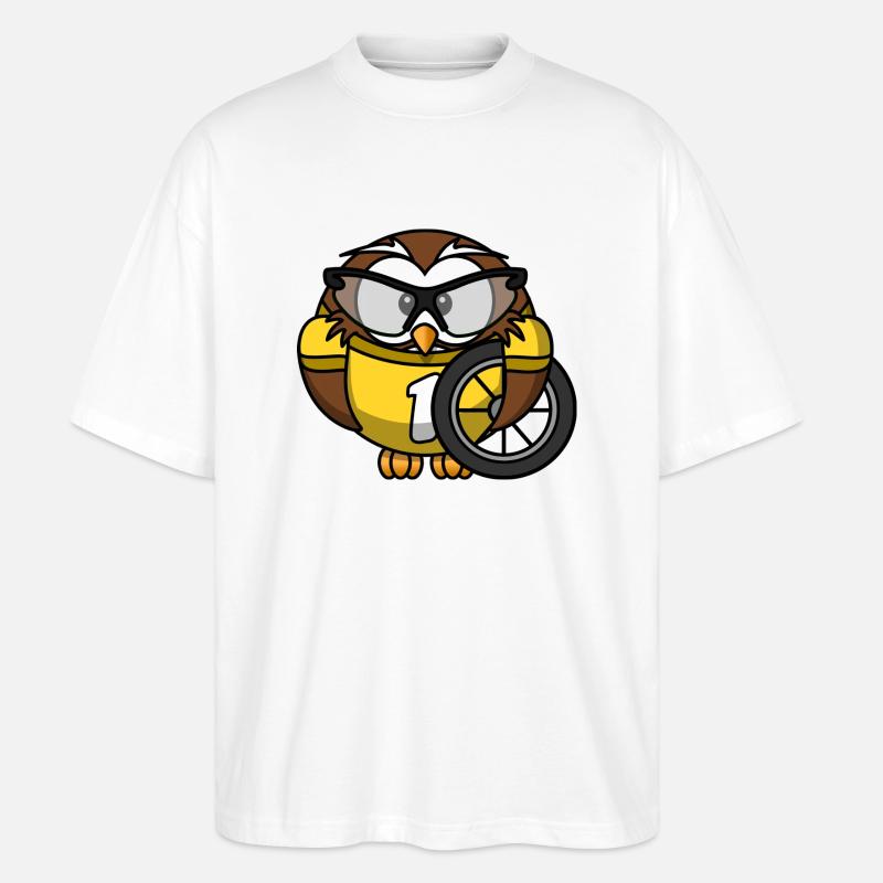 Motorcross Vogel - Stanley/Stella Oversized Unisex Bio T-Shirt Blaster 2.0 - Weiß
