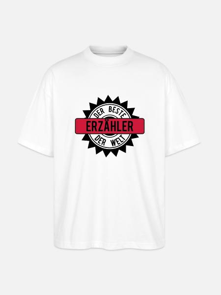 the best erzaehler 2c - Stanley/Stella Oversized Unisex Organic T-shirt Blaster 2.0 - white
