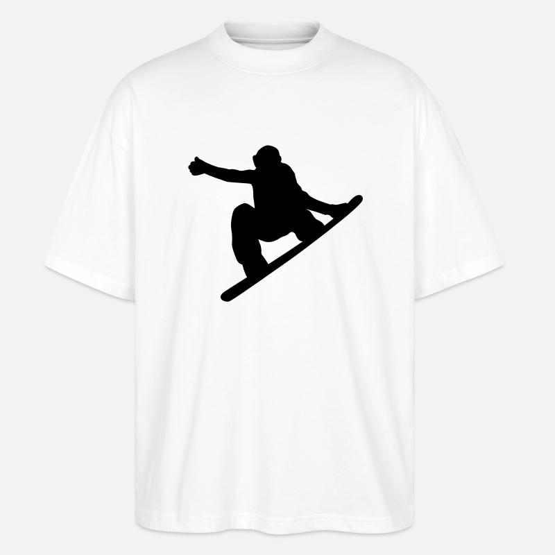 snowboard - T-shirt bio Blaster 2.0 coupe oversize Stanley/Stella Unisexe - blanc