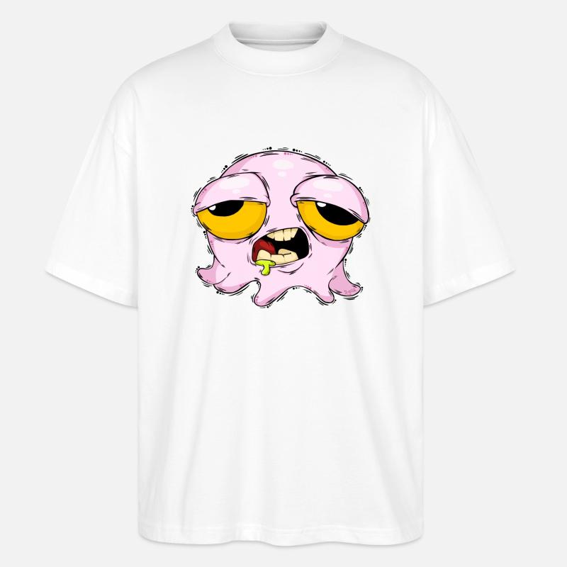 Tintenfisch Tinti - Stanley/Stella Oversized Unisex Bio T-Shirt Blaster 2.0 - Weiß