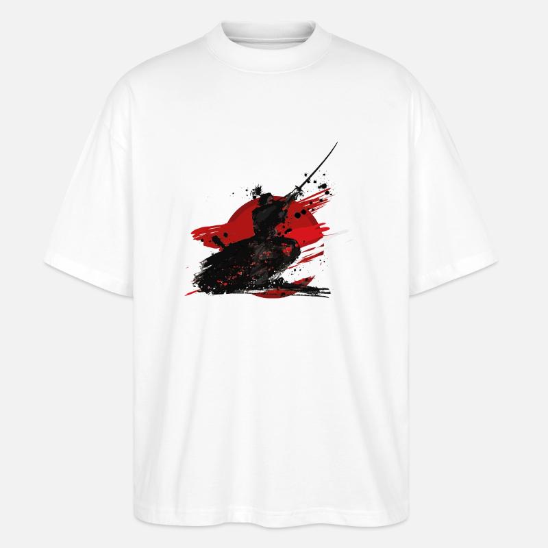 SSW142 Samurai - Stanley/Stella Oversized Unisex Bio T-Shirt Blaster 2.0 - Weiß