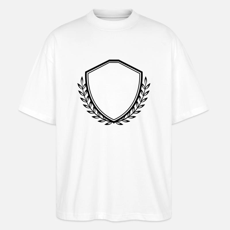 wappen crest - Stanley/Stella Oversized Unisex Bio T-Shirt Blaster 2.0 - Weiß