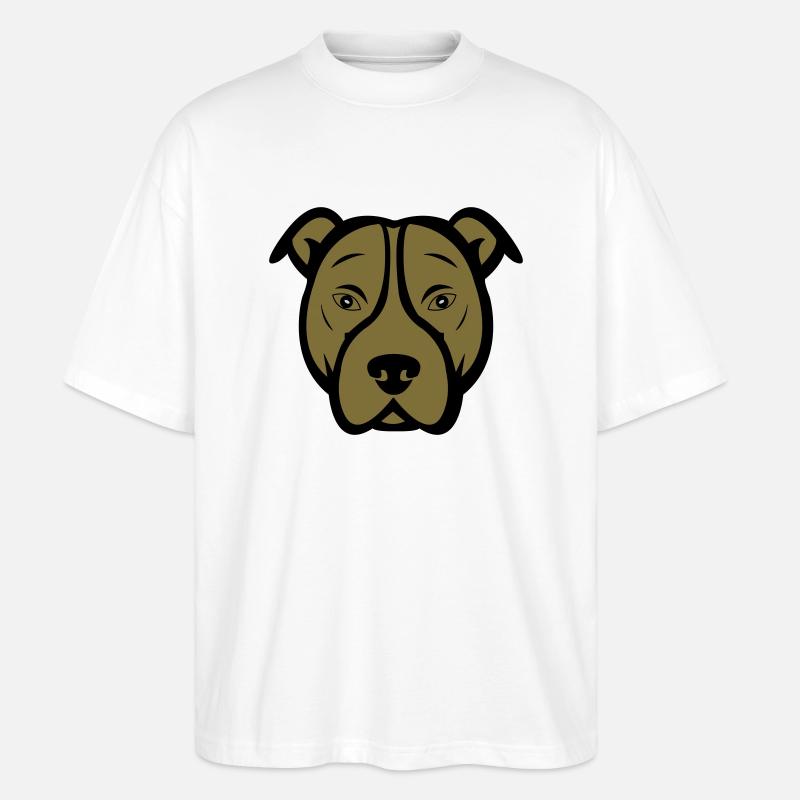 Chien - T-shirt bio Blaster 2.0 coupe oversize Stanley/Stella Unisexe - blanc