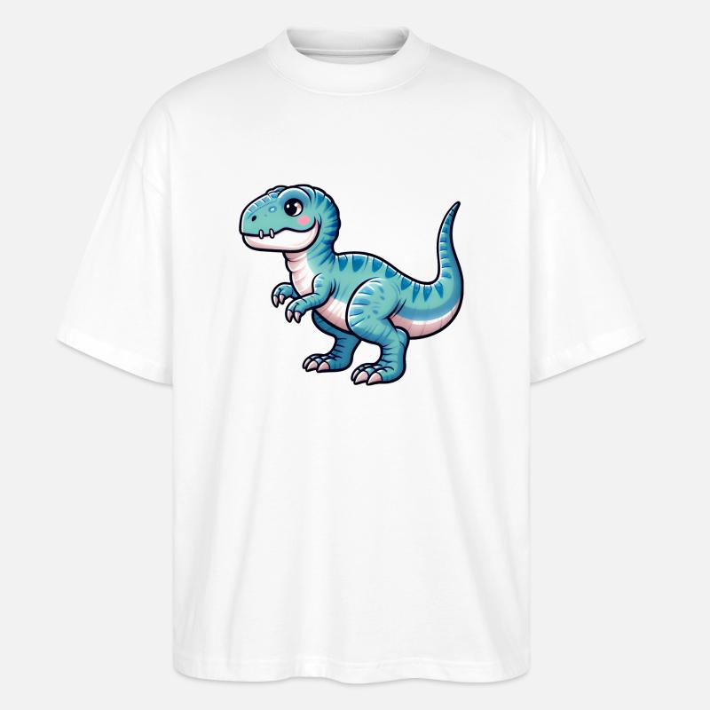 Kawaii Mignon T-Rex - T-shirt bio Blaster 2.0 coupe oversize Stanley/Stella Unisexe - blanc