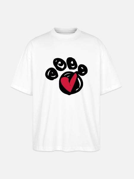 pfoterl - Stanley/Stella Oversized Unisex Bio T-Shirt Blaster 2.0 - Weiß