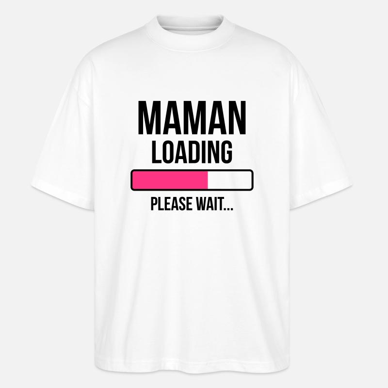 Maman loading Please Wait... - T-shirt bio Blaster 2.0 coupe oversize Stanley/Stella Unisexe - blanc
