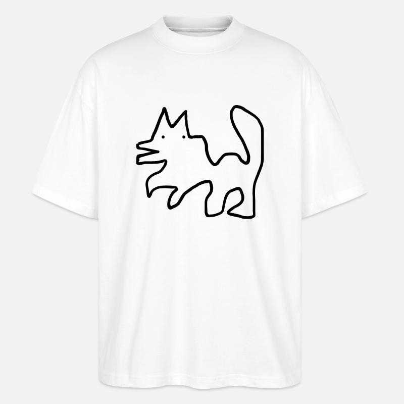 Hund - Stanley/Stella Oversized Unisex Bio T-Shirt Blaster 2.0 - Weiß