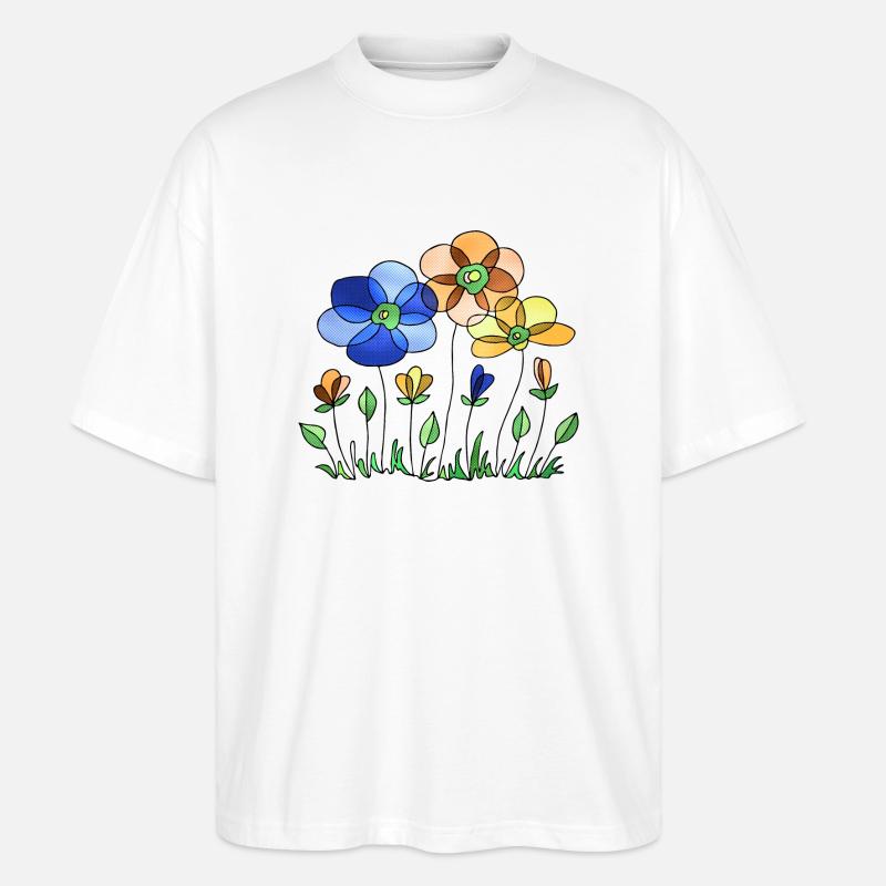 Fleur - T-shirt bio Blaster 2.0 coupe oversize Stanley/Stella Unisexe - blanc