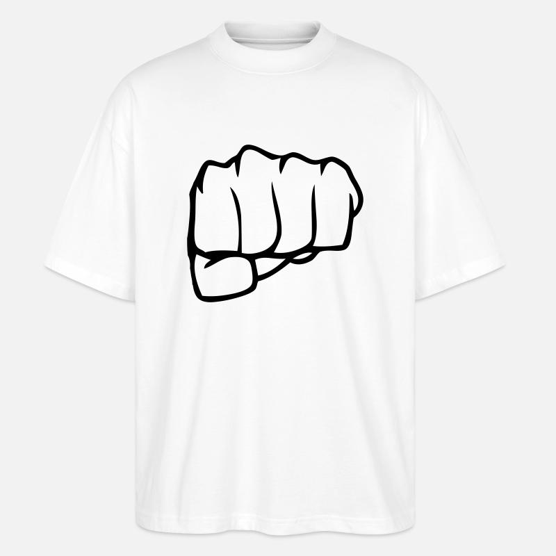 faust - Stanley/Stella Oversized Unisex Bio T-Shirt Blaster 2.0 - Weiß