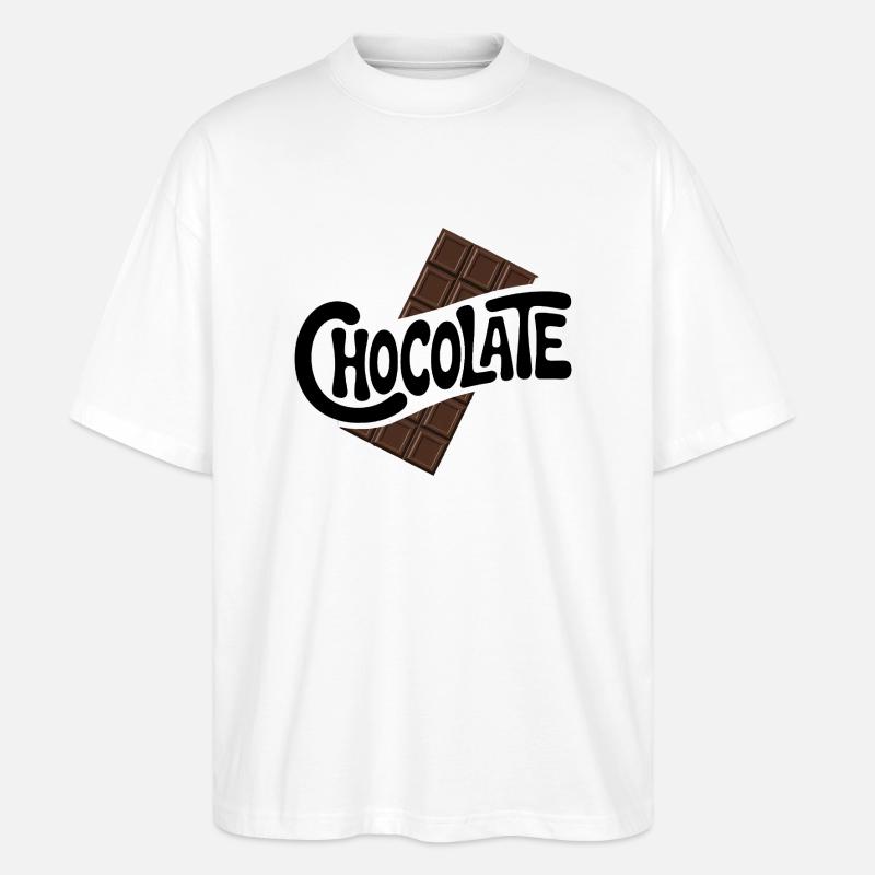Chocolat - Cool Sweets Logo - T-shirt bio Blaster 2.0 coupe oversize Stanley/Stella Unisexe - blanc