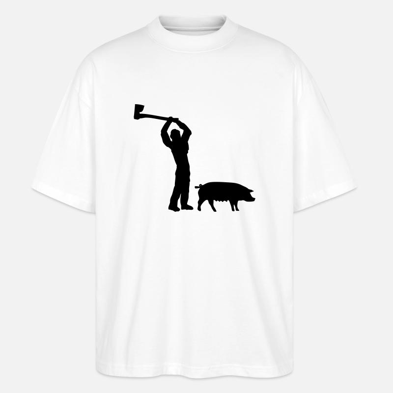h1n1 metzger - Stanley/Stella Oversized Unisex Bio T-Shirt Blaster 2.0 - Weiß