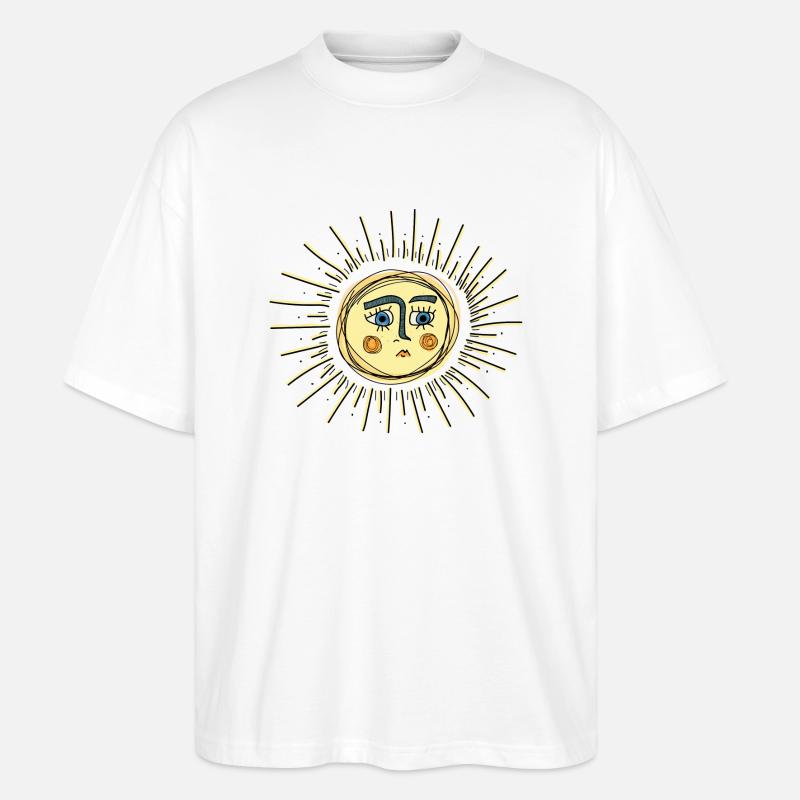 Sad Sun - Stanley/Stella Oversized Unisex Bio T-Shirt Blaster 2.0 - Weiß