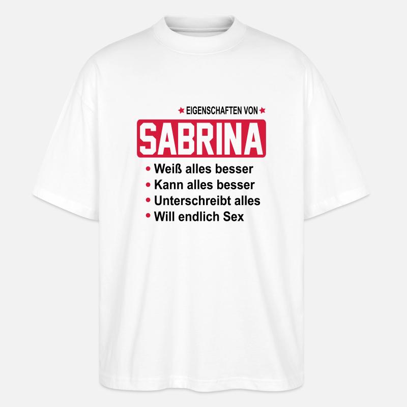 sabrina - Stanley/Stella Oversized Unisex Bio T-Shirt Blaster 2.0 - Weiß