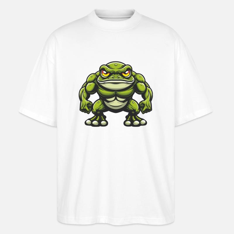 Frog Comic - Stanley/Stella Oversized Unisex Organic T-shirt Blaster 2.0 - white