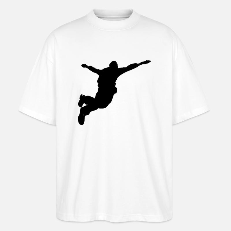 base jumper - Stanley/Stella Oversized Unisex Bio T-Shirt Blaster 2.0 - Weiß
