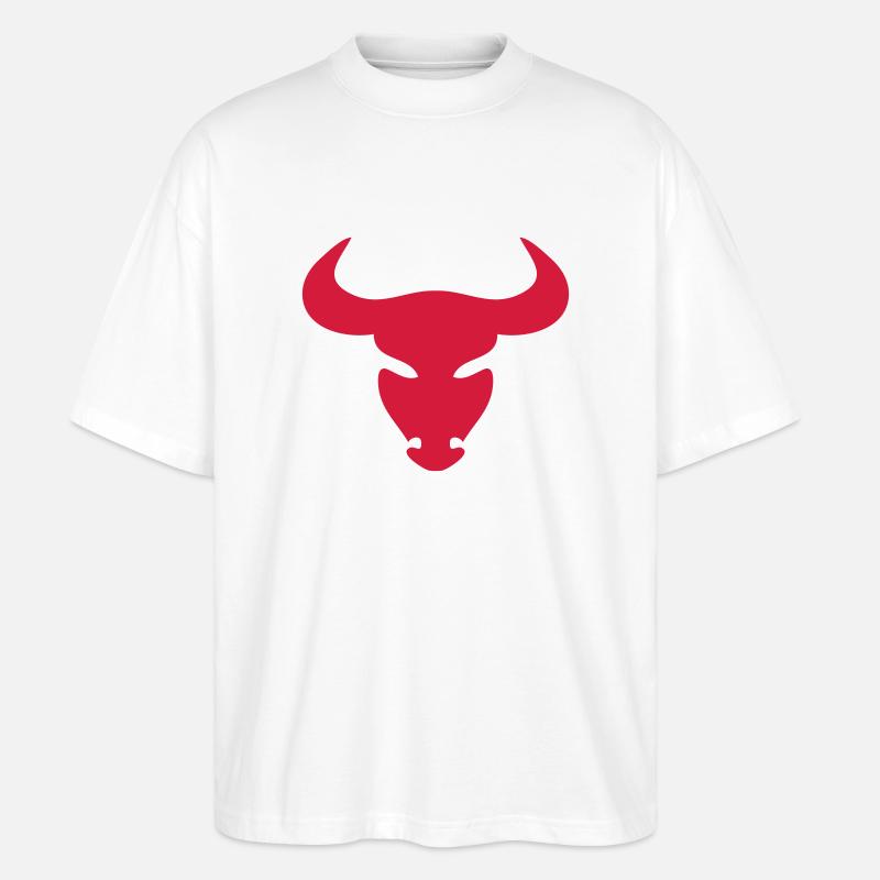stier_1 - Stanley/Stella Oversized Unisex Bio T-Shirt Blaster 2.0 - Weiß