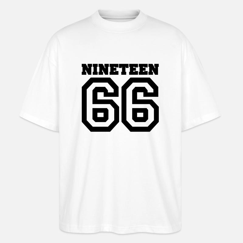 1966 - Stanley/Stella Oversized Unisex Bio T-Shirt Blaster 2.0 - Weiß