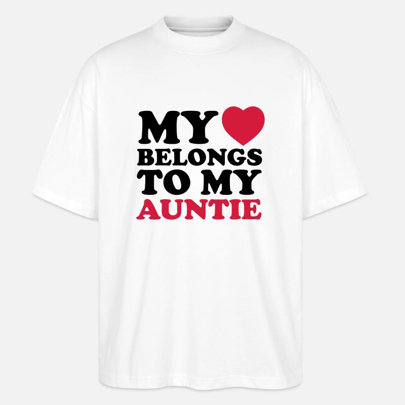 MHBTM auntie - Stanley/Stella Oversized Unisex Bio T-Shirt Blaster 2.0 - Weiß
