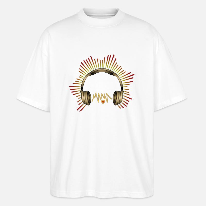 Kopfhörer - Stanley/Stella Oversized Unisex Bio T-Shirt Blaster 2.0 - Weiß