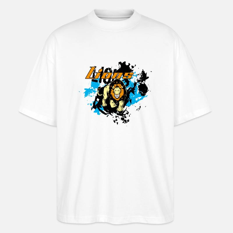 Lion - Stanley/Stella Oversized Unisex Bio T-Shirt Blaster 2.0 - Weiß