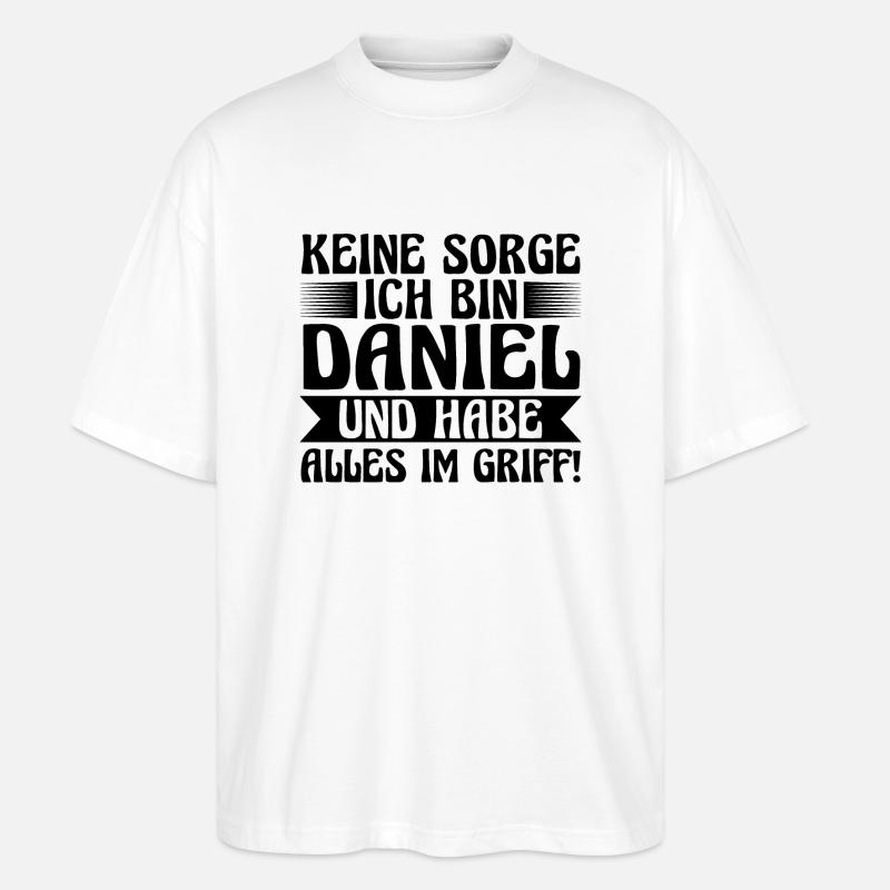 Vorname Daniel - Stanley/Stella Oversized Unisex Bio T-Shirt Blaster 2.0 - Weiß