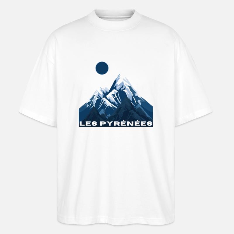 Die Pyrenäen - Geschenkidee - Stanley/Stella Oversized Unisex Bio T-Shirt Blaster 2.0 - Weiß