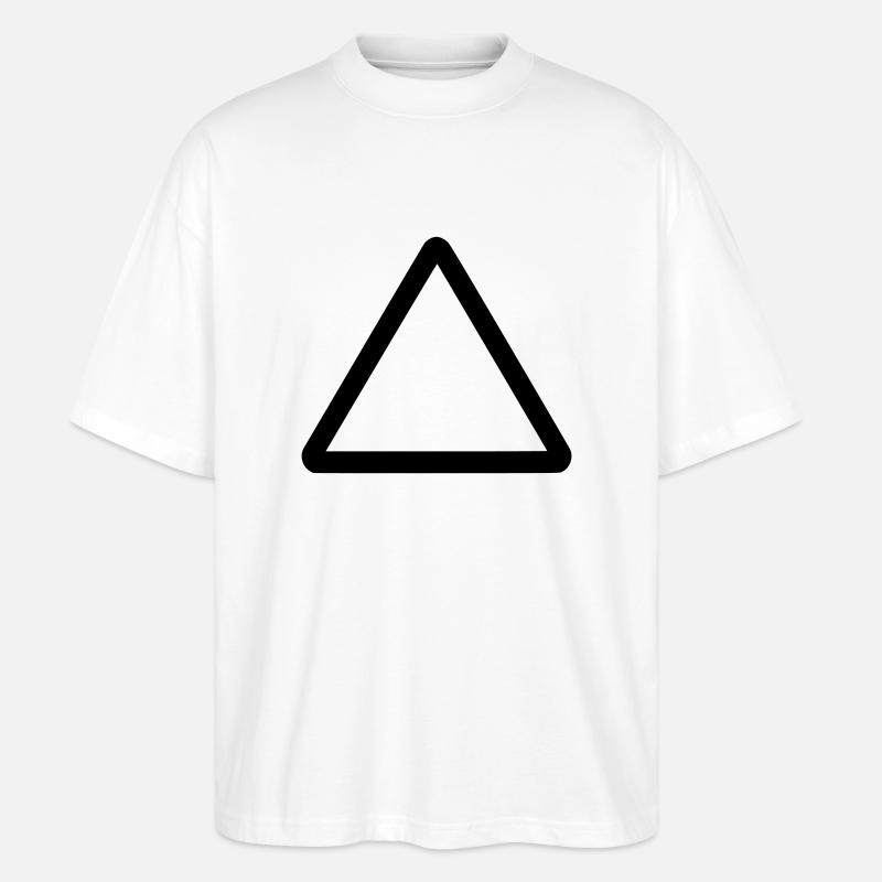 Dreieck - Stanley/Stella Oversized Unisex Bio T-Shirt Blaster 2.0 - Weiß