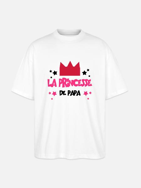 la princesse de papa - T-shirt bio Blaster 2.0 coupe oversize Stanley/Stella Unisexe - blanc