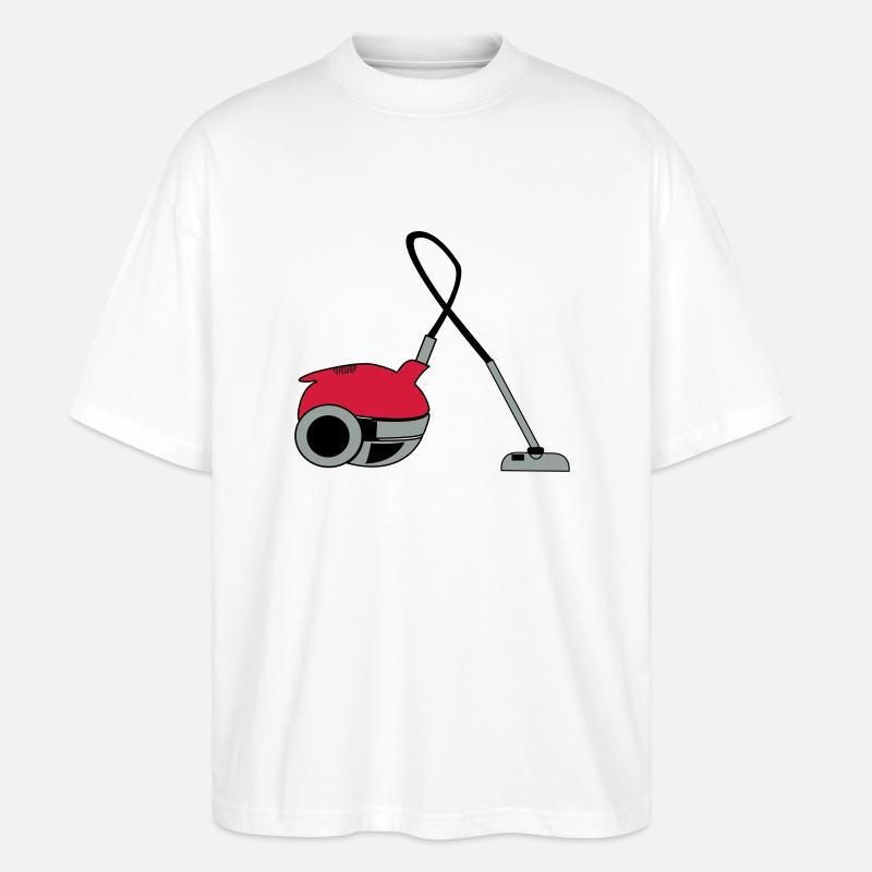 staubsauger - Stanley/Stella Oversized Unisex Bio T-Shirt Blaster 2.0 - Weiß