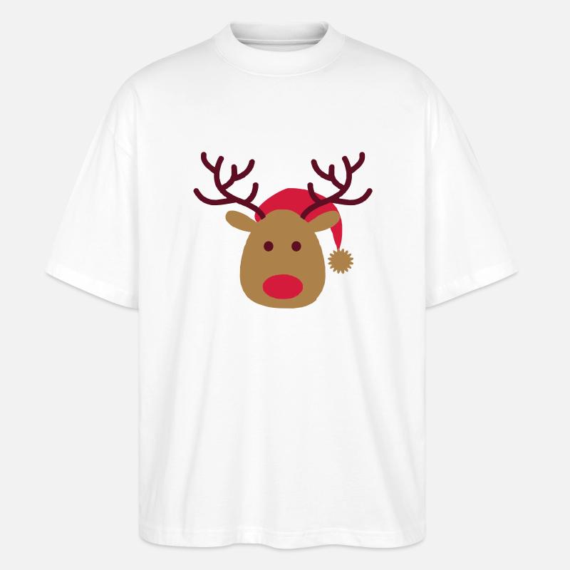 elch - Stanley/Stella Oversized Unisex Bio T-Shirt Blaster 2.0 - Weiß