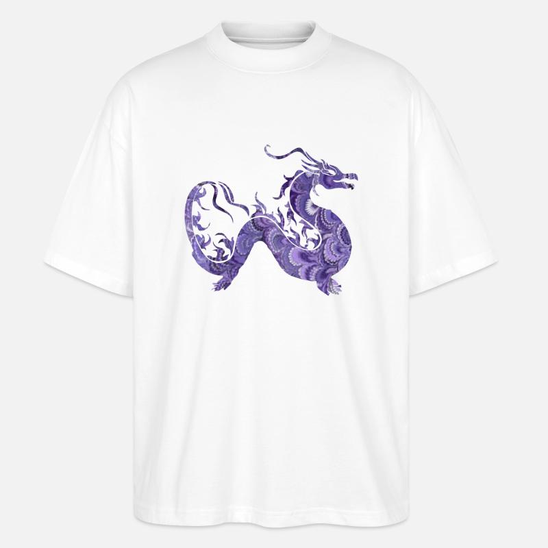 drachen e 76 - Stanley/Stella Oversized Unisex Bio T-Shirt Blaster 2.0 - Weiß