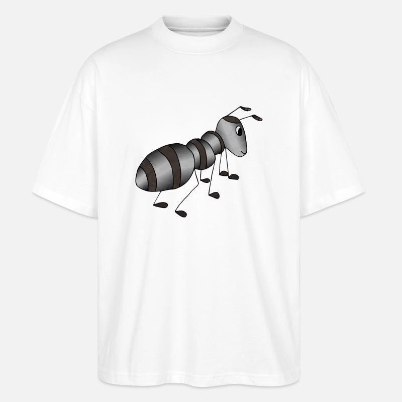 Ameise - Stanley/Stella Oversized Unisex Bio T-Shirt Blaster 2.0 - Weiß
