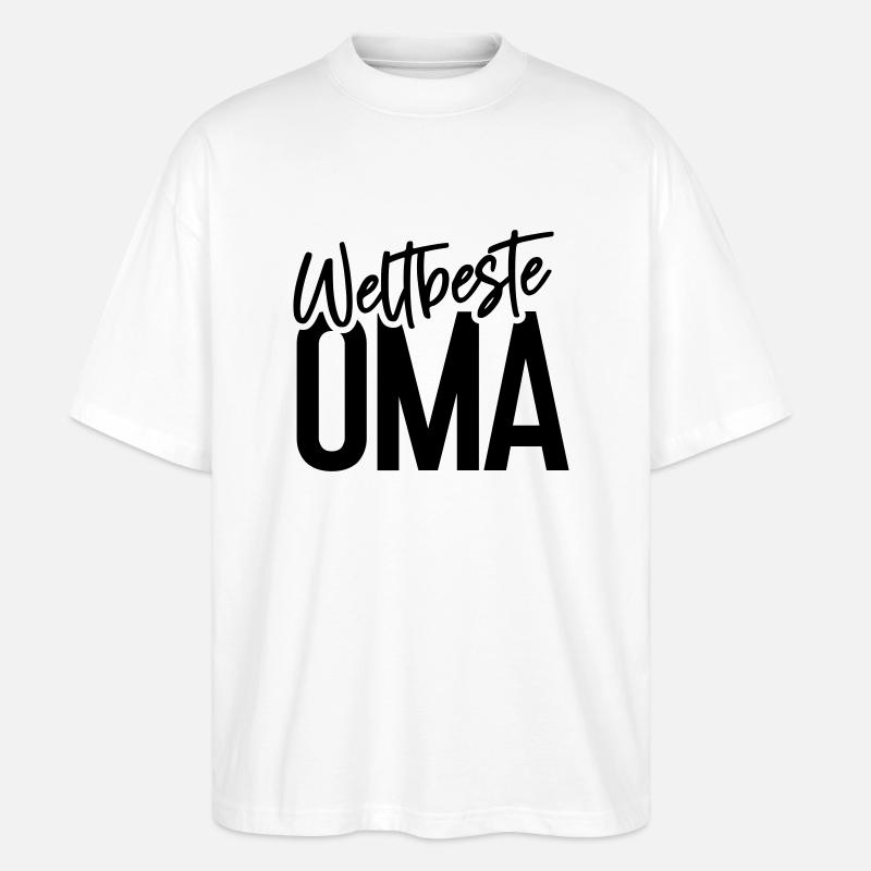 Weltbeste OMA - Stanley/Stella Oversized Unisex Bio T-Shirt Blaster 2.0 - Weiß