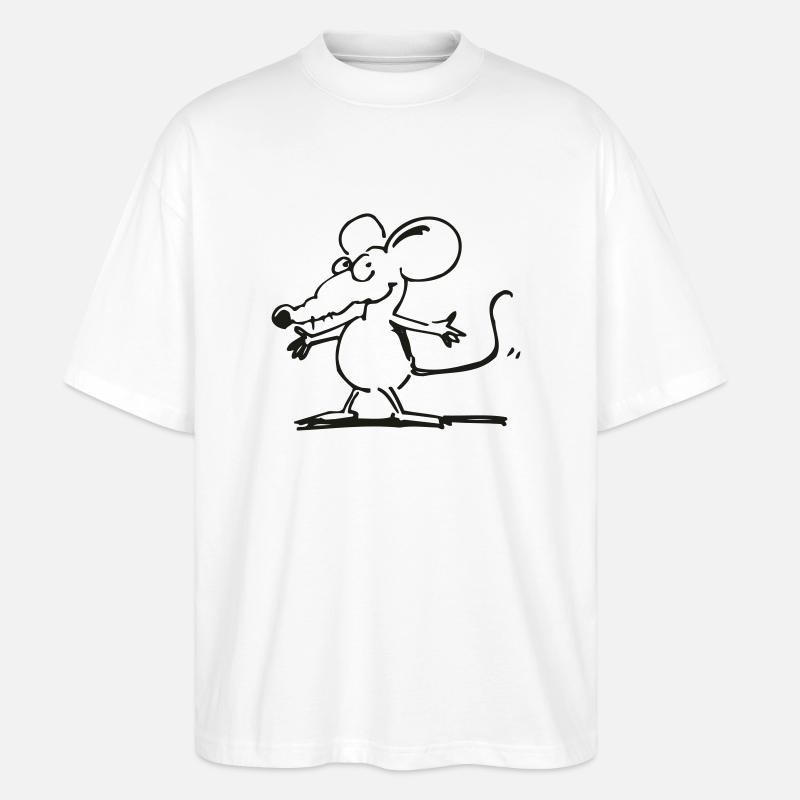 Ratte stopp - Stanley/Stella Oversized Unisex Bio T-Shirt Blaster 2.0 - Weiß