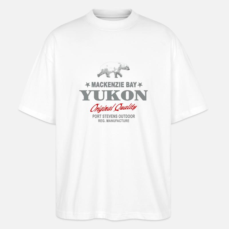 Yukon - Polar Bear - Eisbär - Stanley/Stella Oversized Unisex Bio T-Shirt Blaster 2.0 - Weiß