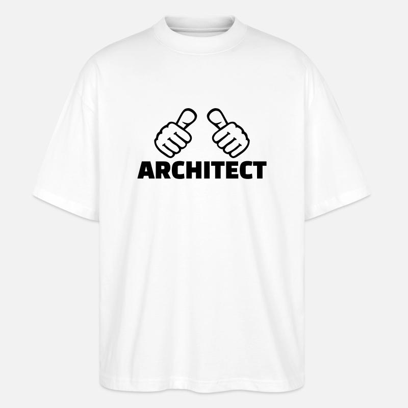 Architecte - T-shirt bio Blaster 2.0 coupe oversize Stanley/Stella Unisexe - blanc