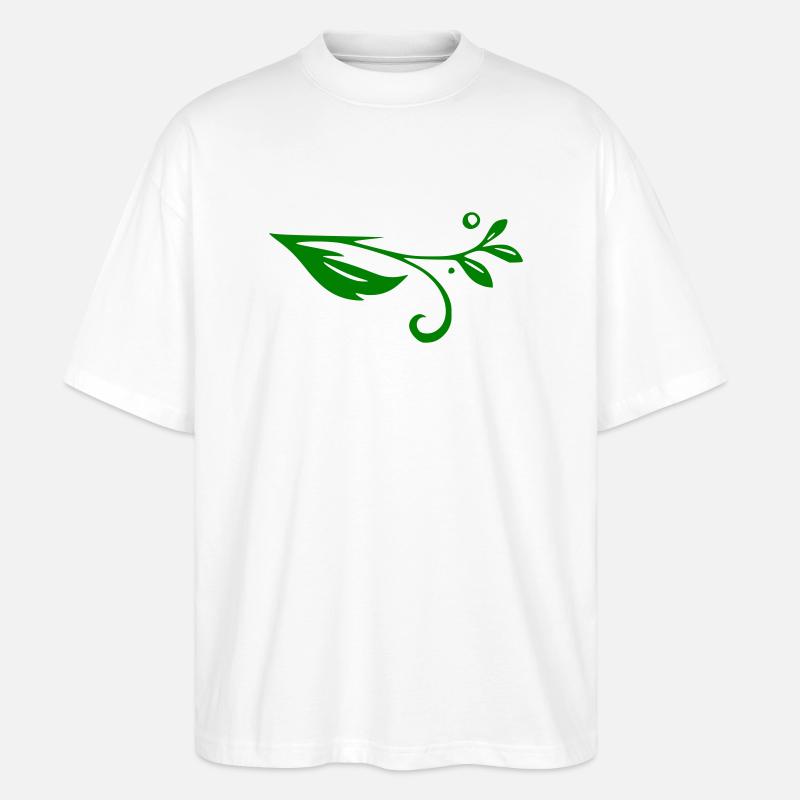 Schnörkel Ranke - Stanley/Stella Oversized Unisex Bio T-Shirt Blaster 2.0 - Weiß