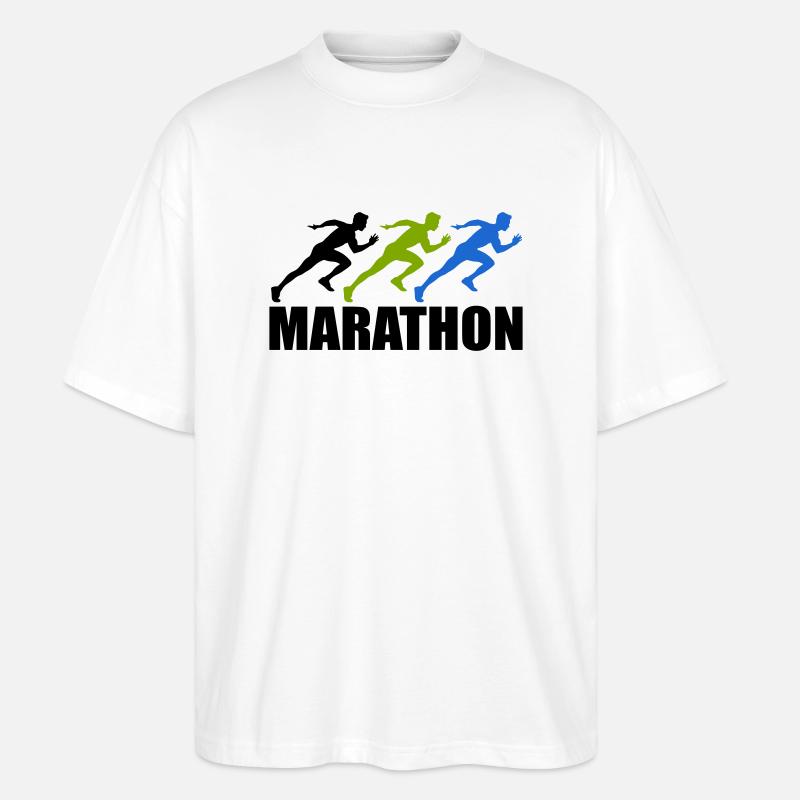marathon - Stanley/Stella Oversized Unisex Bio T-Shirt Blaster 2.0 - Weiß